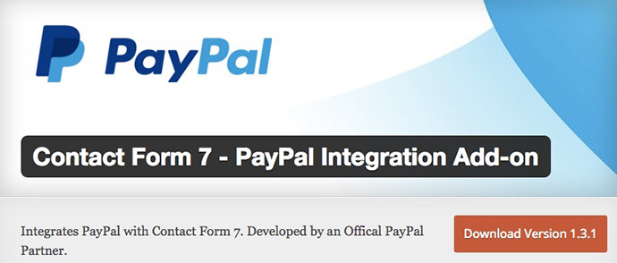 Contact Form PayPal Integration Add on